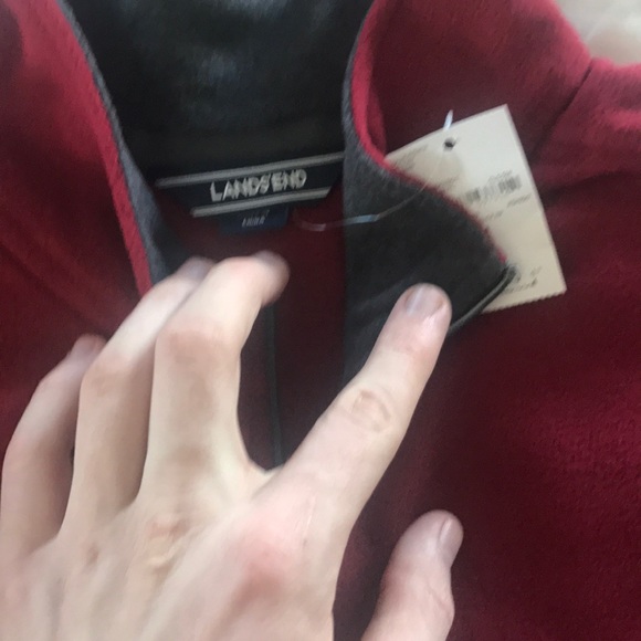 Men's quarter zip Land end - Picture 2 of 4